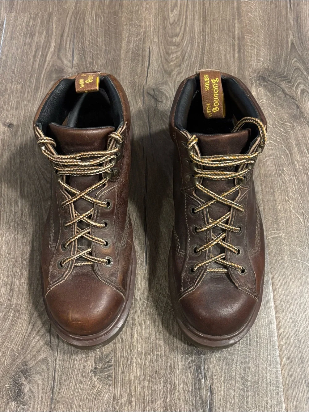 Vintage Dr.Martens 8287 Chunky Grizzly Leather Combat Boots Men’s size 9 ENGLAND